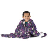 Purple Shades Skull Blanket