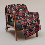 Thorn and Bones Throw Blanket