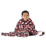 Santa Skull Throw Blanket