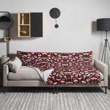 Santa Skull Throw Blanket