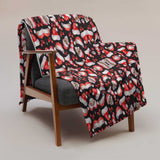 Santa Skull Throw Blanket