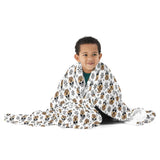 Christmas Leopard Skull Blanket