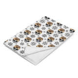 Christmas Leopard Skull Blanket