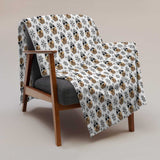 Christmas Leopard Skull Blanket