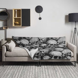 Black and White Skull Blanket