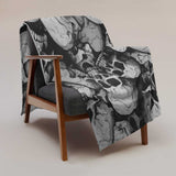 Black and White Skull Blanket