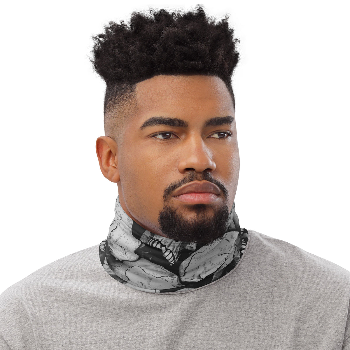 WILLIE G SKULL NECK GAITER - BLACK