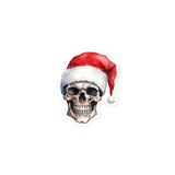Christmas Skull Sticker