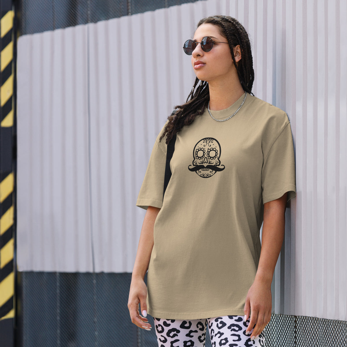 Urban Backwoods Mexico Football Skull I Uomo T-Shirt Nero Taglia S