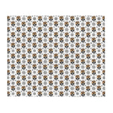 Christmas Leopard Skull Blanket