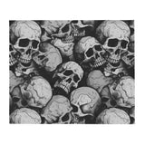 Black and White Skull Blanket