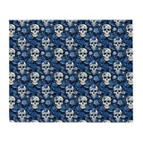 Blue Mexican Skull Blanket
