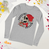 Freezing Christmas Skull Long Sleeve Tee
