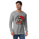 Freezing Christmas Skull Long Sleeve Tee