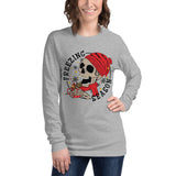 Freezing Christmas Skull Long Sleeve Tee