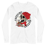Freezing Christmas Skull Long Sleeve Tee