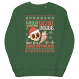 Dead Inside Skull Ugly Christmas Sweater