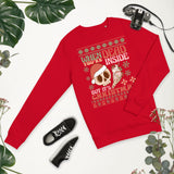 Dead Inside Skull Ugly Christmas Sweater