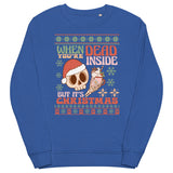 Dead Inside Skull Ugly Christmas Sweater