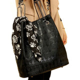 Skull PU Leather Shoulder Bag Handbag