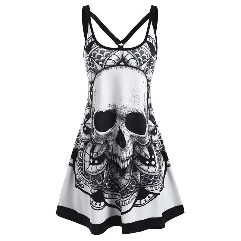 White Skull Dress American Skulls White Skull Dress American Skulls