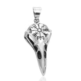 Crow Skull Necklace (Steel)