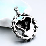 Motorcycle Chain Skull Necklace