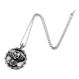 Motorcycle Chain Skull Necklace