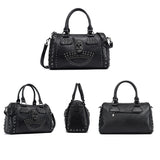 Gothic Studded Skull Handbag