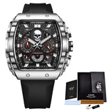 Sport Chronograph Skull Watch