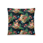 Floral Skull - Throw Pillow