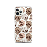 Skull Pattern Clear Case - iPhone®