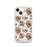 Skull Pattern Clear Case - iPhone®