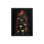 Christmas Tree Skull Framed Poster