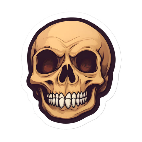 Happy Skull Sticker