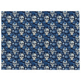  Blue Mexican Skull Blanket