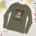 Jolly Christmas Skull Long Sleeve Tee