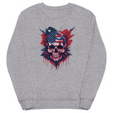 US Flag Skull Sweatshirt