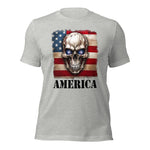  America Skull T-Shirt Heather