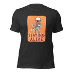 Staying Alive Coffee Skeleton T-Shirt