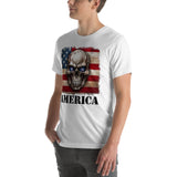  America Skull T-Shirt Men