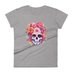 Calaveras Rose Skull Women's T-Shirt