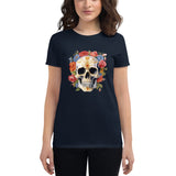 Calaveras Floral Skull Women's T-Shirt