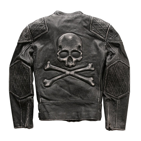 Skull Danger Leather Jacket