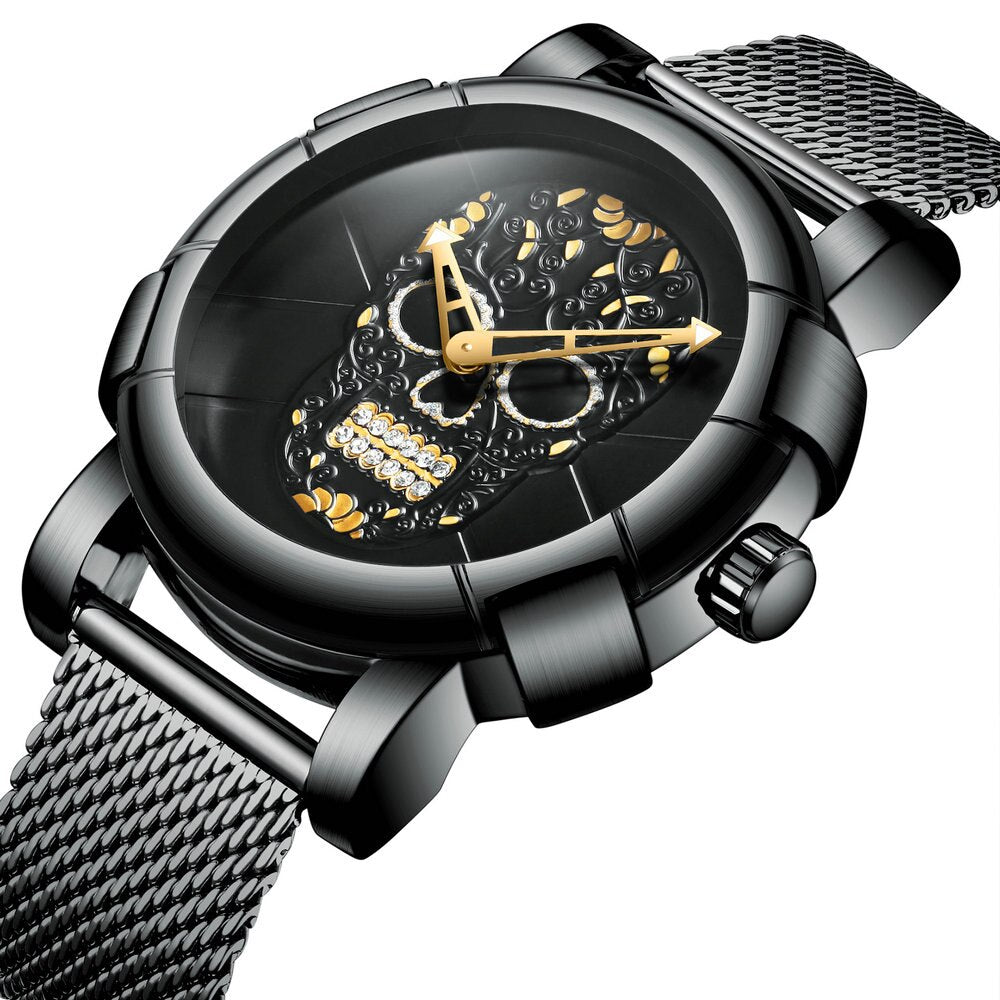 Aluminum Shell Rocking. Watch Rock Man Watch – American Skulls