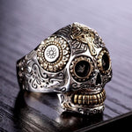 Mexican Skull Ring (Silver)