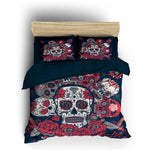 Mexican Skull Rose Duvet Cover